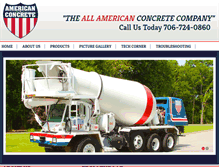 Tablet Screenshot of americanconcrete.org